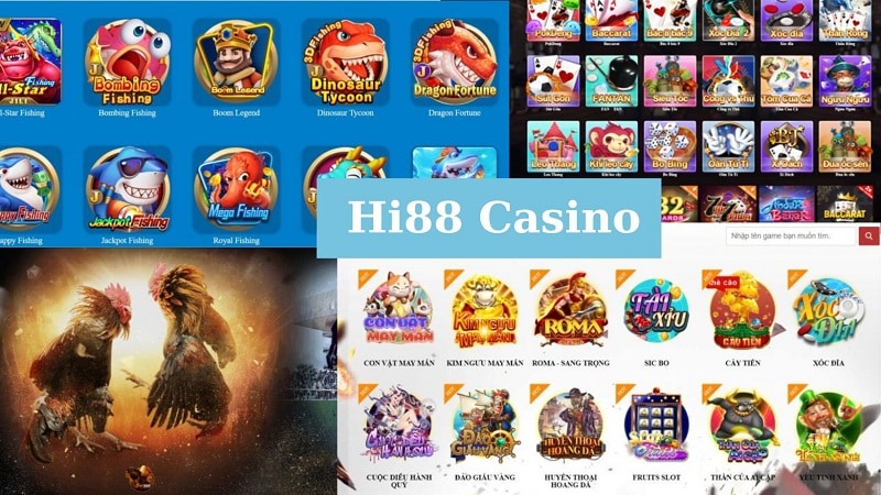 Kho game tại Hi88 Casino đa dạng anh em thỏa sức giải trí nhận thưởng