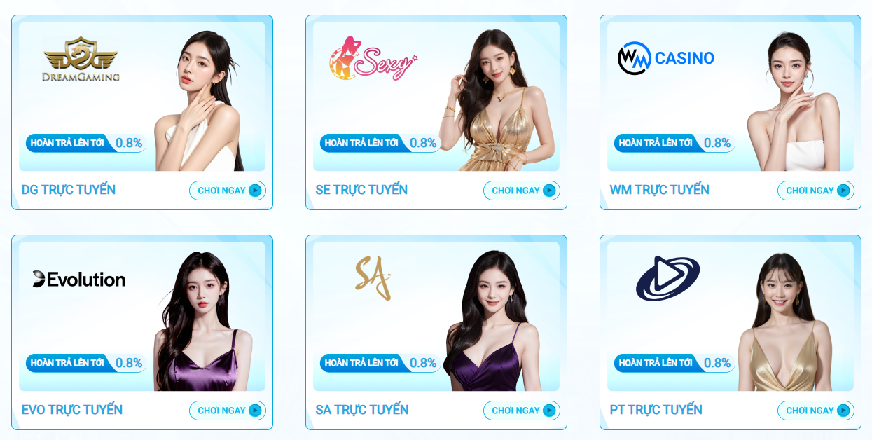 Đa dạng cổng game tại Casino Hi88